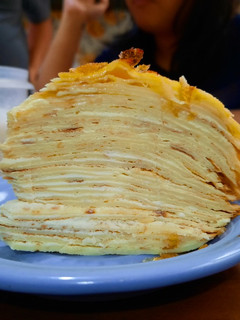 Foto resep Vanilla Brulée Crepe Cake / Mille Crepe