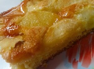 Una foto de Tarta express sin amasar de manzana 🍏🍎