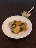 Chicken Schnitzel with a Creamy Mushroom Sauce