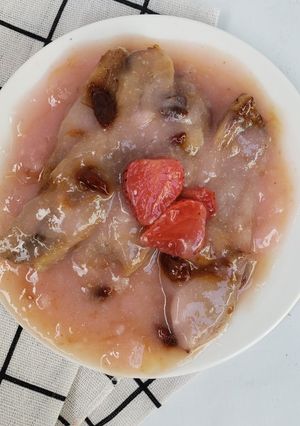 Foto resep Pisang panggang vla Strawberry