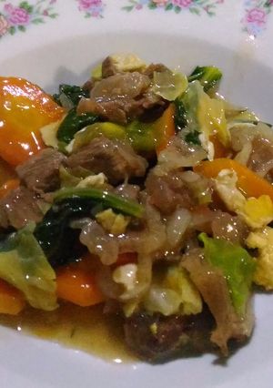 Foto resep Purapura cap cay daging sapi saus inggris