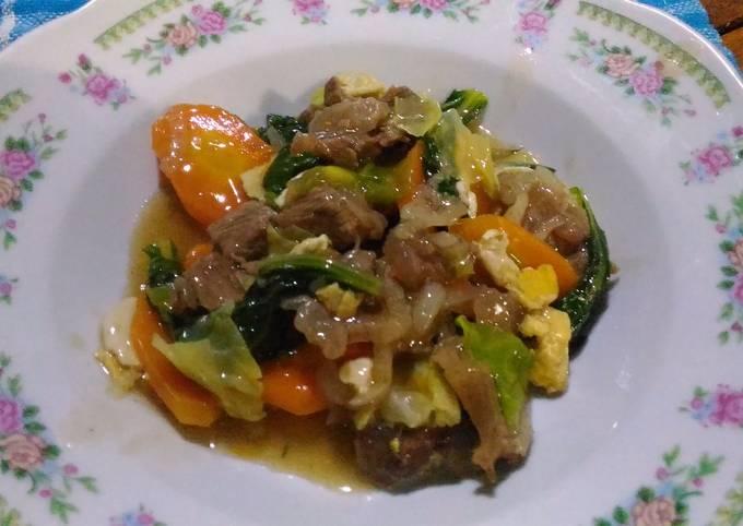 Resep Purapura cap cay daging sapi saus inggris oleh Eny Dyah K - Cookpad
