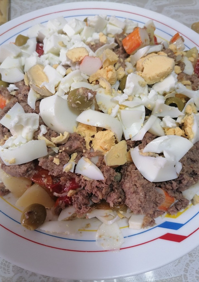 Una foto de Ensalada campera de patata (Thermomix)