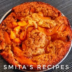 A picture of Peach cobbler.