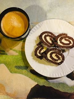 Kókuszos tekercs 🥥☕️🥥 recept fotója