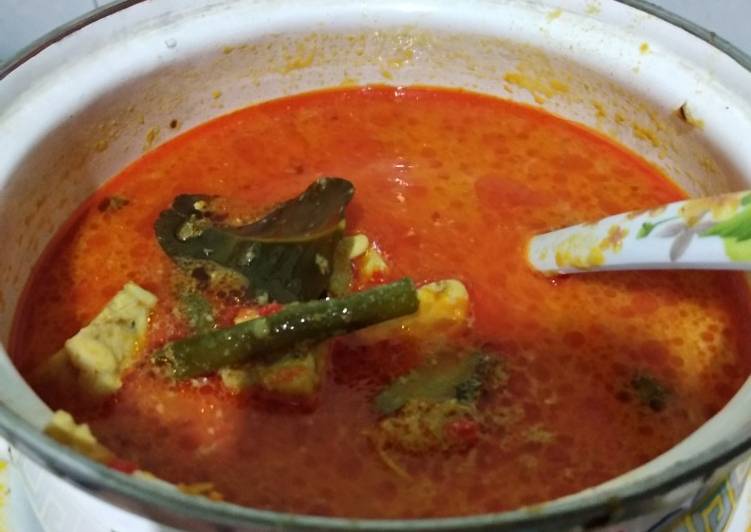 Gulai Udang Tempe Kacang Panjang