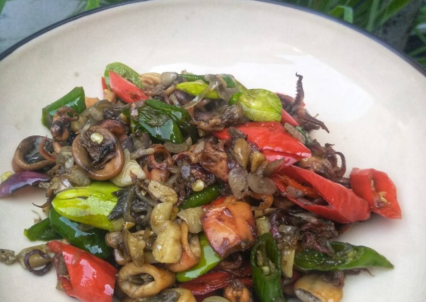 Oseng Cumi Asin Pete