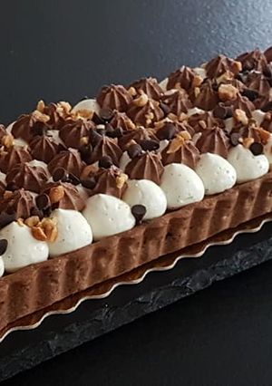 Une photo de Tarte snickers revisité