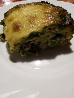 Gluténmentes spenótos lasagne gazdagon recept fotója