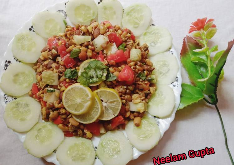 Healthy sprouts chaat