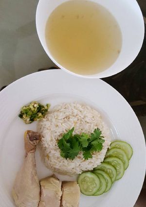 A picture of Hainanese Chicken Rice 海南鸡饭 #chinesecooking.