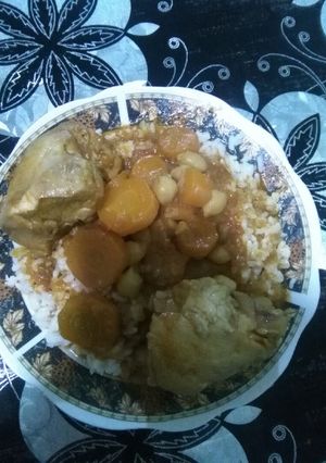 صورة لوصفة رز بالطريقة التقليدية