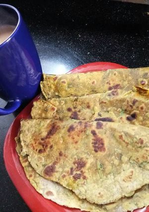 A picture of Methi thepla.