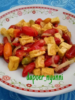Foto resep Tumis Kulit Melinjo & Tahu Tauco