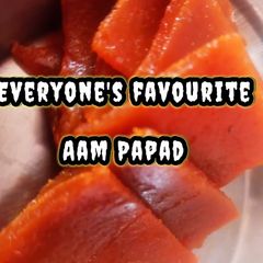 A picture of Mango Papad / Aam papad.