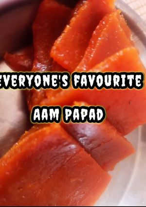 A picture of Mango Papad / Aam papad.