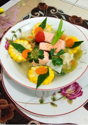 Foto resep Sup salmon