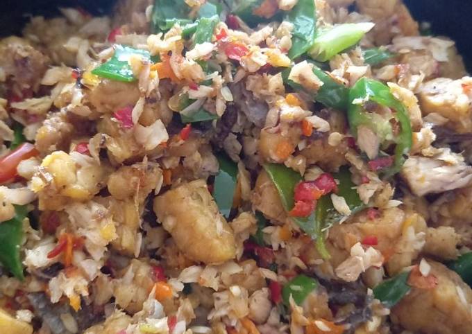 Resep Tongkol Suir Campur Tempe Oleh Uwii Dwi Cookpad