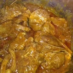 A picture of Lamb curry stew.
