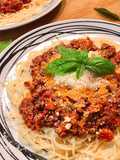 Spaghetti with Bolognese Meat Sauce
