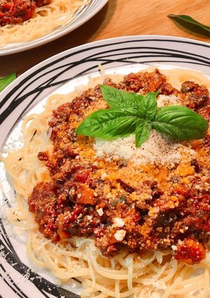 Hình của món Mì Ý (Spaghetti) Sốt Bò Bằm Bolognese.