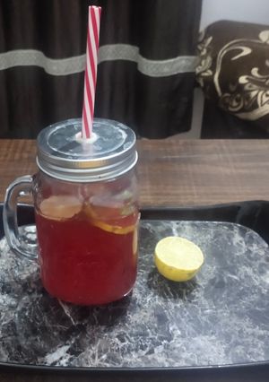 नींबू शिकंजी विद रूह अफ़ज़ा (nimbu shikanji with rooh afza recipe in Hindi) रेसिपी मुख्य फोटो