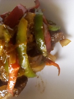 A picture of Beef fajitas.