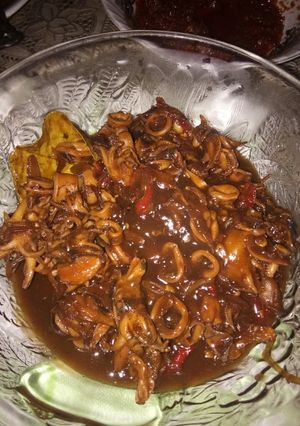 Foto resep Tumis kecap cumi basah / Semur kecap cumi basah
