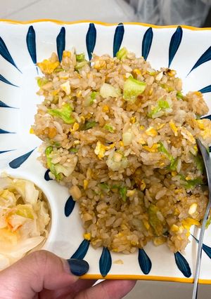 高麗菜蛋炒飯 的食譜成品照片