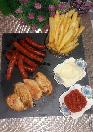 صورة لوصفة فريت 😋 اسكالوب 😋 مرقاز 😋