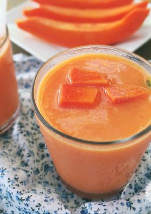 Hình của món Sinh tố đu đủ.