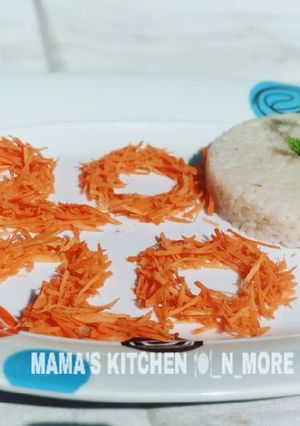 Shinkafa d miya da hadin carrot d salad ainihin hoton girkin