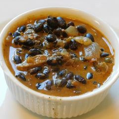 A picture of Black beans kootu.