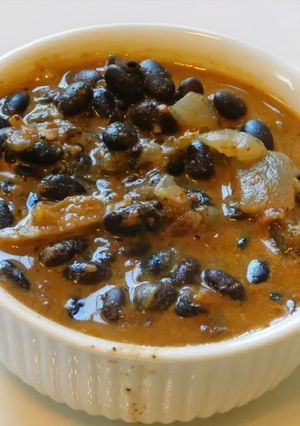 A picture of Black beans kootu.
