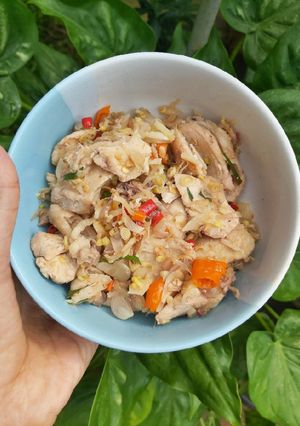 Foto resep Ayam Sehat Sambal Matah tanpa Minyak
