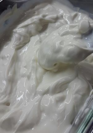 Una foto de Yogurth casero estilo griego con leche en polvo 👌🍶