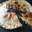 Tarta de espinaca y pollo con salsa blanca