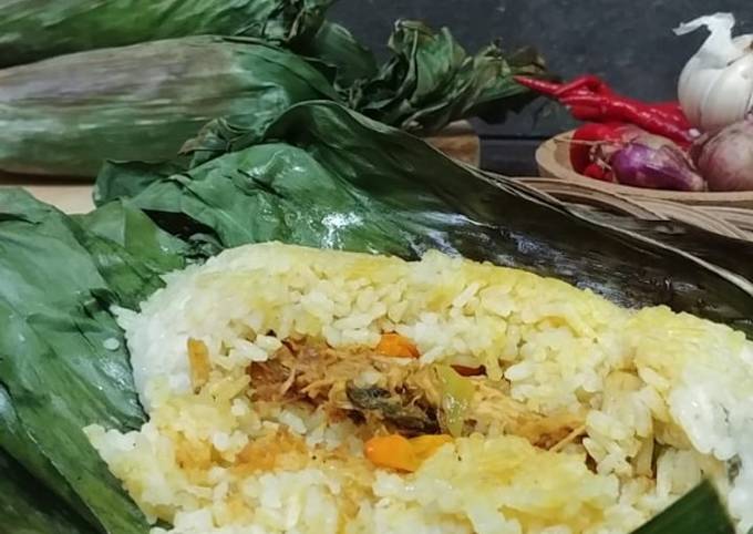 Resep Nasi Bakar Ayam Suwir