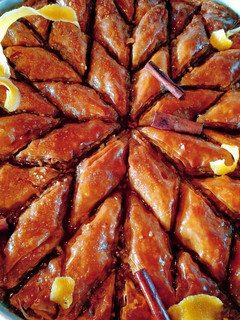 A picture of Baklava with Homemade Phyllo Dough.