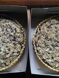 Foto resep Pie brownies almond keju