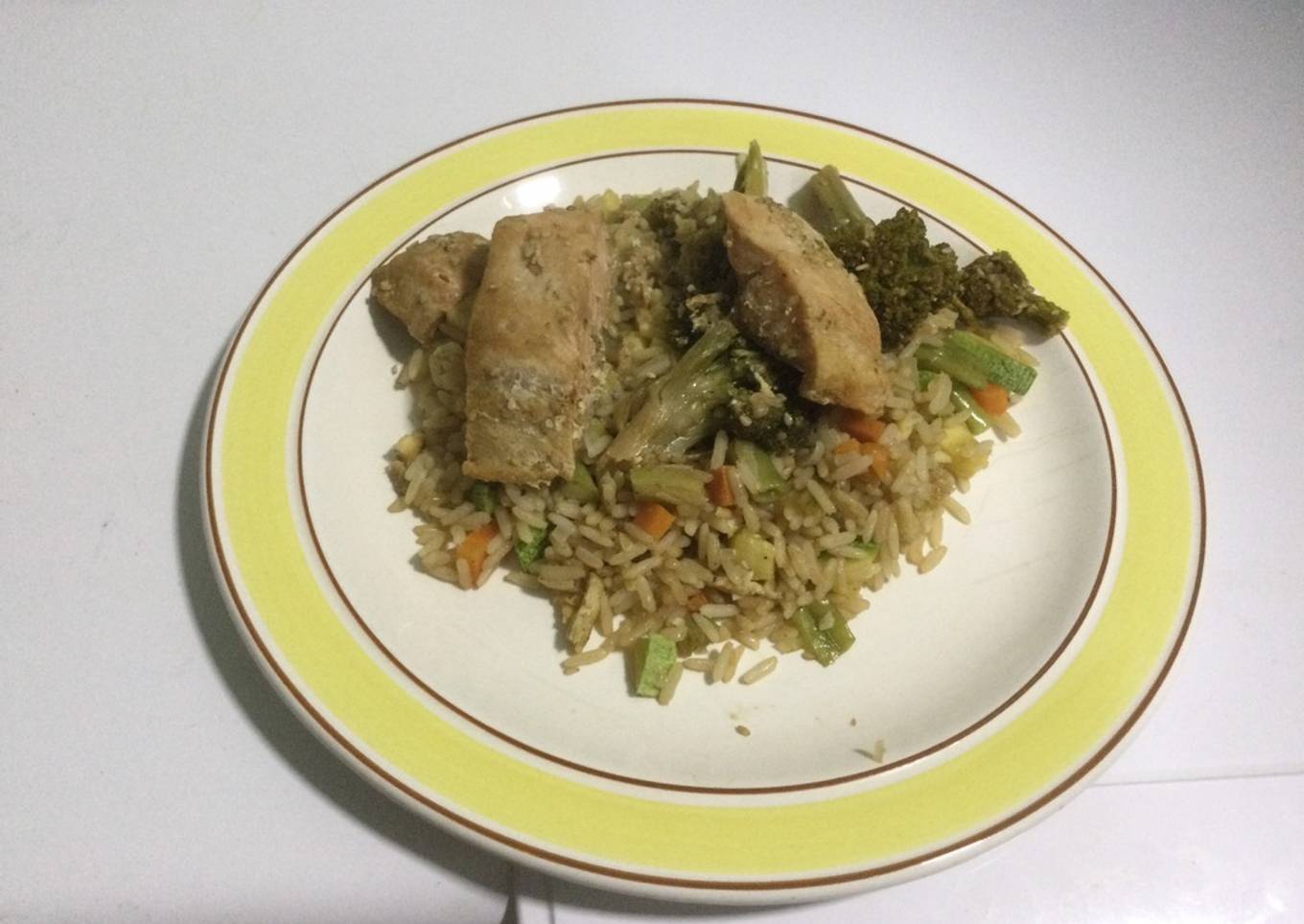 Arroz al vapor