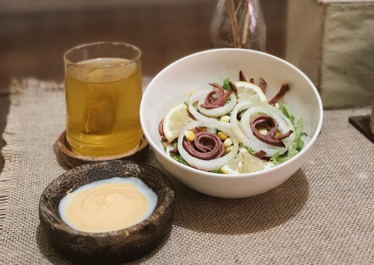 Resep masakan Salad sayur with mayo | Langkah Membuat Salad sayur with mayo Yang Enak Dan Mudah