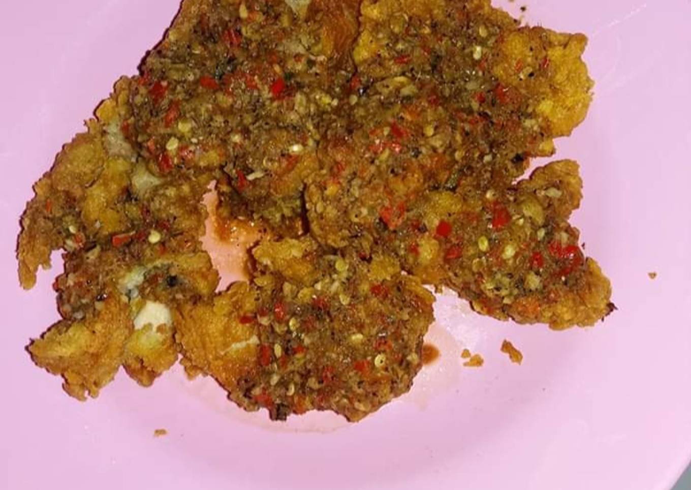 Resep ayam geprek bumbu pecak ala mpo noni