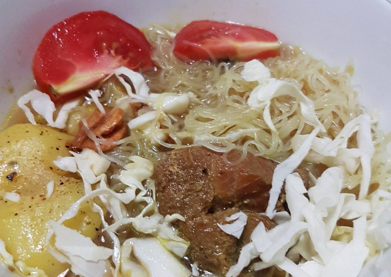 Soto Ayam Kampung Kentang Panggang - Diet Kolesterol