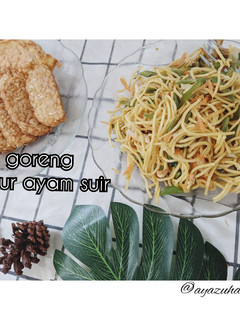 Foto resep Mie goreng sayur ayam suir