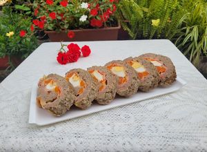 Una foto de Pan de carne relleno