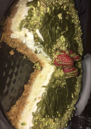 صورة لوصفة تشيز كيك الفستق