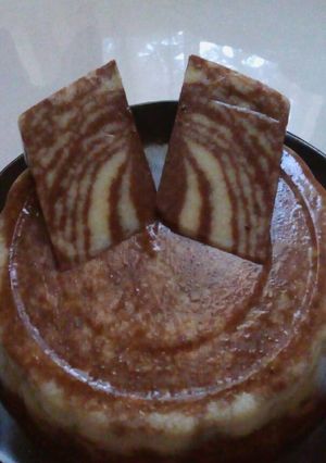 Foto resep Puding Zebra Roti Tawar