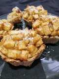 Mini tartas de manzana y avena