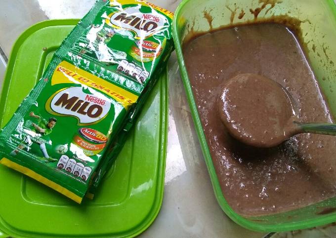 Coklat es kepal milo simpel